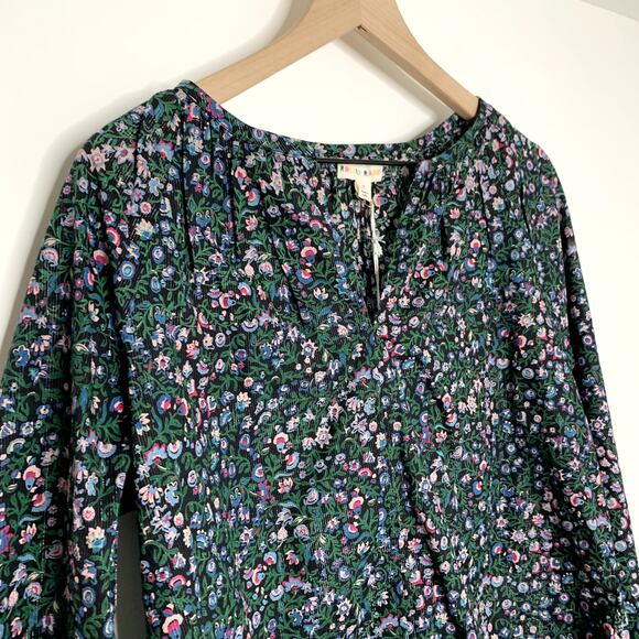 Roller Rabbit Moonflower Floral Lucy Top Midnight New Womens Size Small - Picture 5 of 15